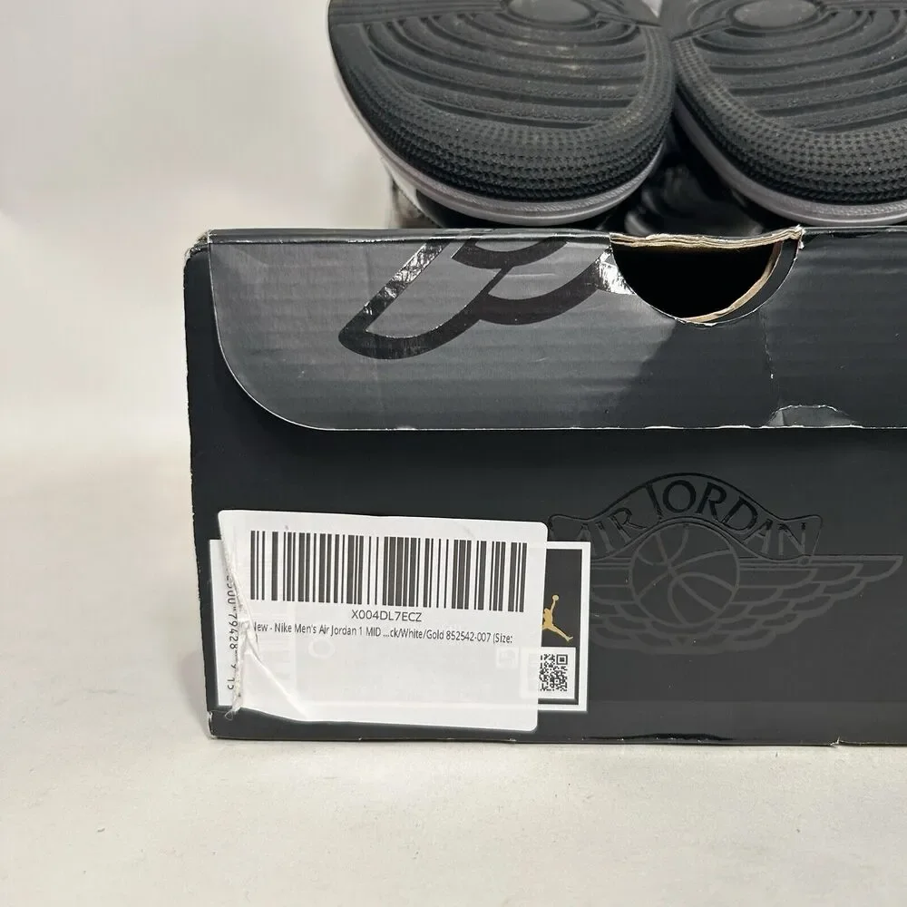 Nike Air Jordan 1 Mid SE “Patent Black Metallic Gold” 2024